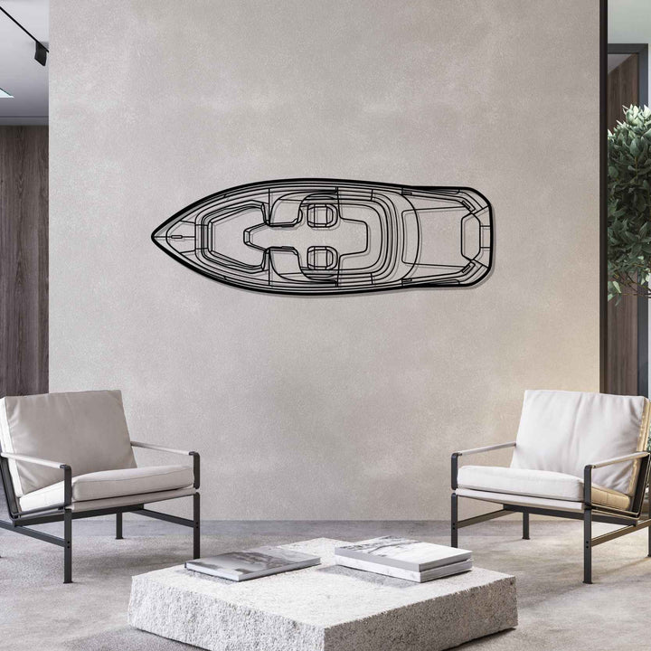 800 Spyder Top Silhouette Metal Wall Art