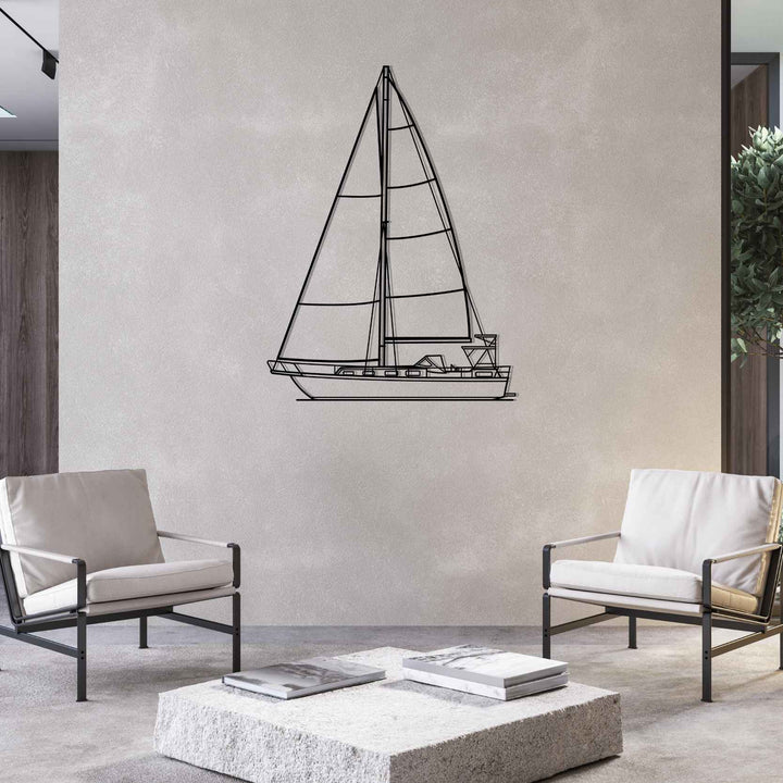 33 Front Silhouette Metal Wall Art