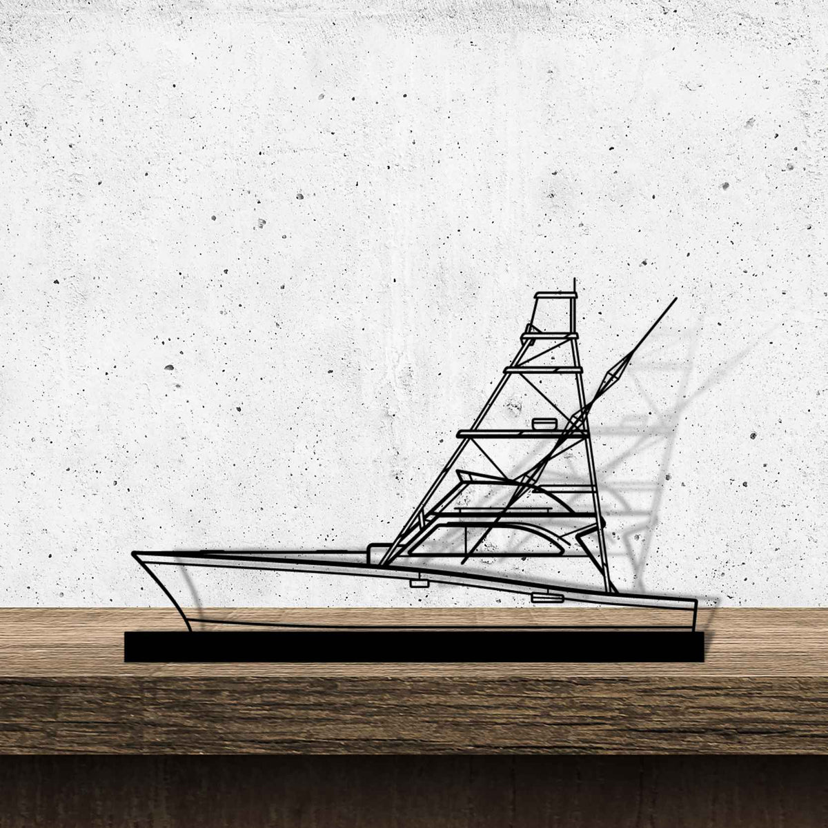 Sportfish 46 Silhouette Metal Art Stand