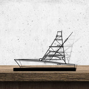 Sportfish 46 Silhouette Metal Art Stand