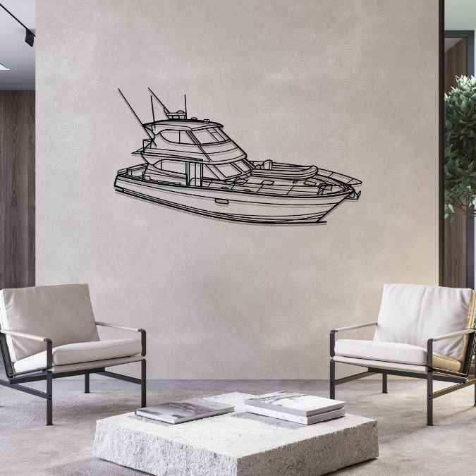 M52 Angle Silhouette Metal Wall Art