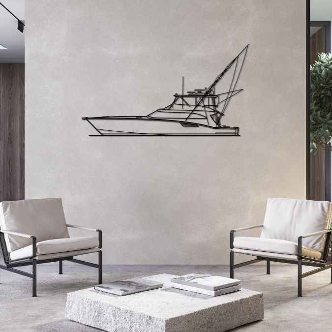 Sportfish Silhouette Metal Wall Art