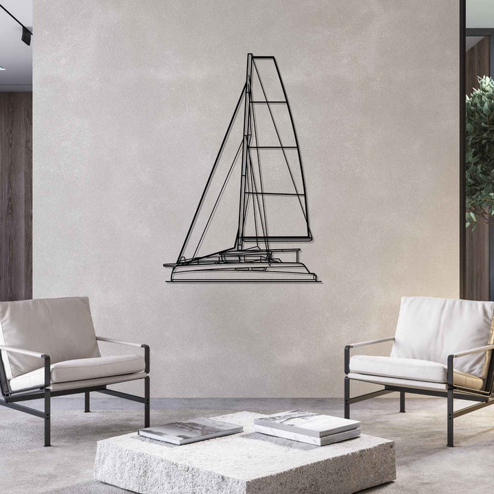 47 Front Silhouette Metal Wall Art