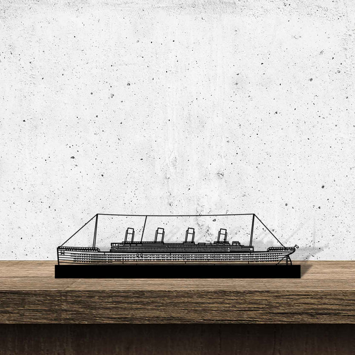 RMS Titanic Metal Art Stand