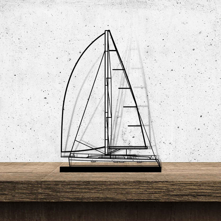 Cruiser 46 Silhouette Metal Art Stand