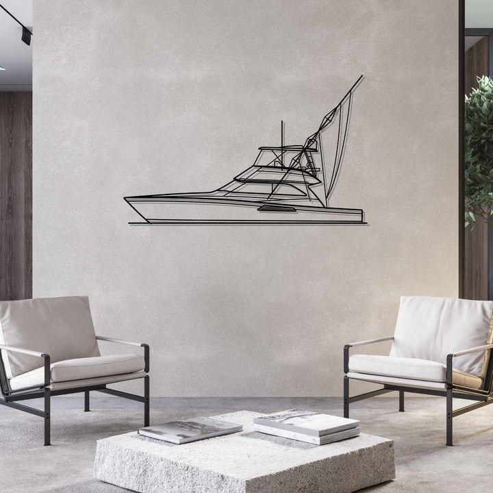 Convertible 52 Silhouette Metal Wall Art
