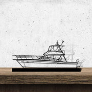 44 Flybridge Silhouette Metal Art Stand