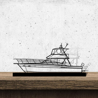 44 Flybridge Silhouette Metal Art Stand
