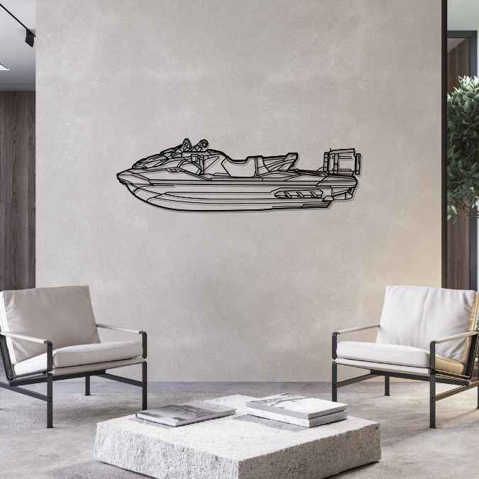 Fish Pro 2022 Silhouette Metal Wall Art