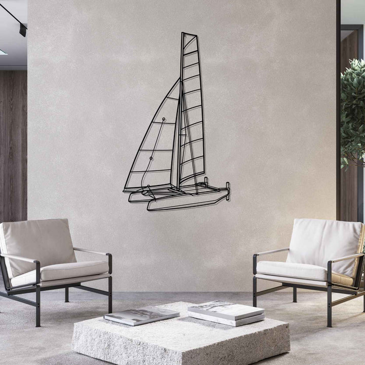 K1 Angle Silhouette Metal Wall Art