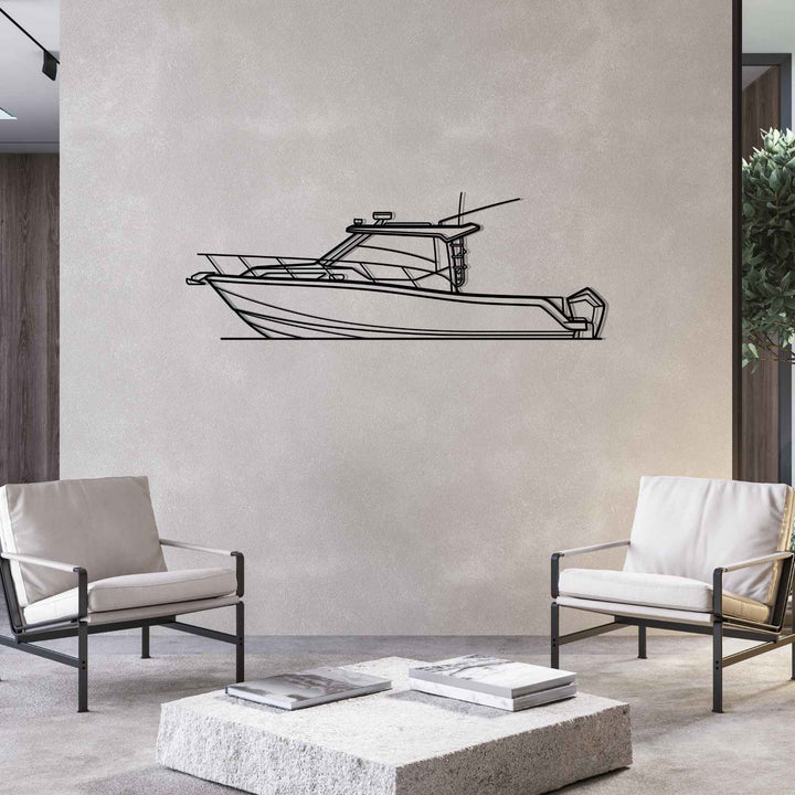 325 Conquest Silhouette Metal Wall Art