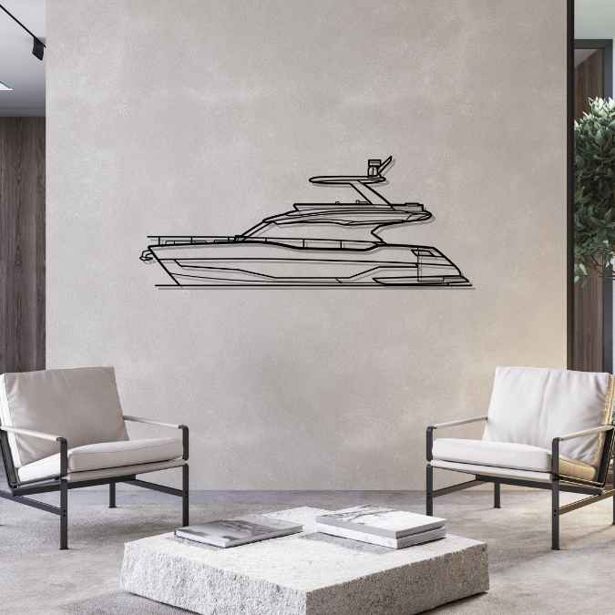 57 AS5 Silhouette Metal Wall Art