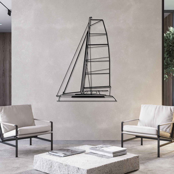 526 Front Silhouette Metal Wall Art