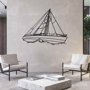 Adventurer Angle Silhouette Metal Wall Art