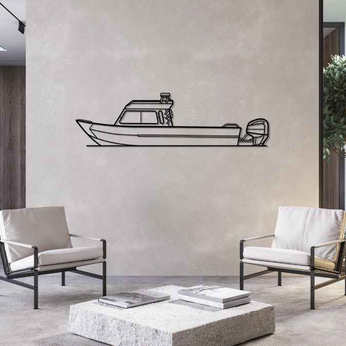 240 Pro Fish Silhouette Metal Wall Art