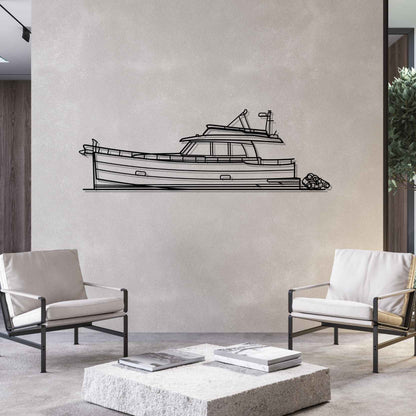 Menorquin 54 Silhouette Metal Wall Art