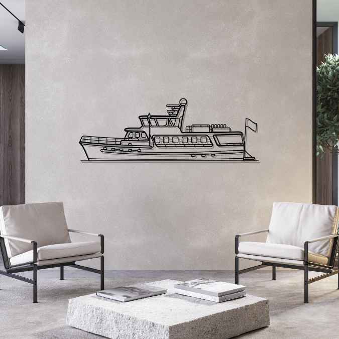 Timber Cruiser 70 Silhouette Metal Wall Art