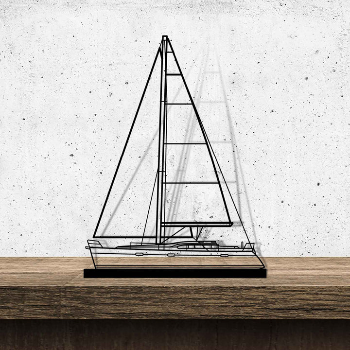 Oceanis 393 Silhouette Metal Art Stand
