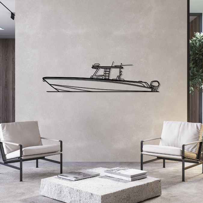 370 Outrage 2014 Silhouette Metal Wall Art