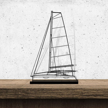 Elba 45 Silhouette Metal Art Stand