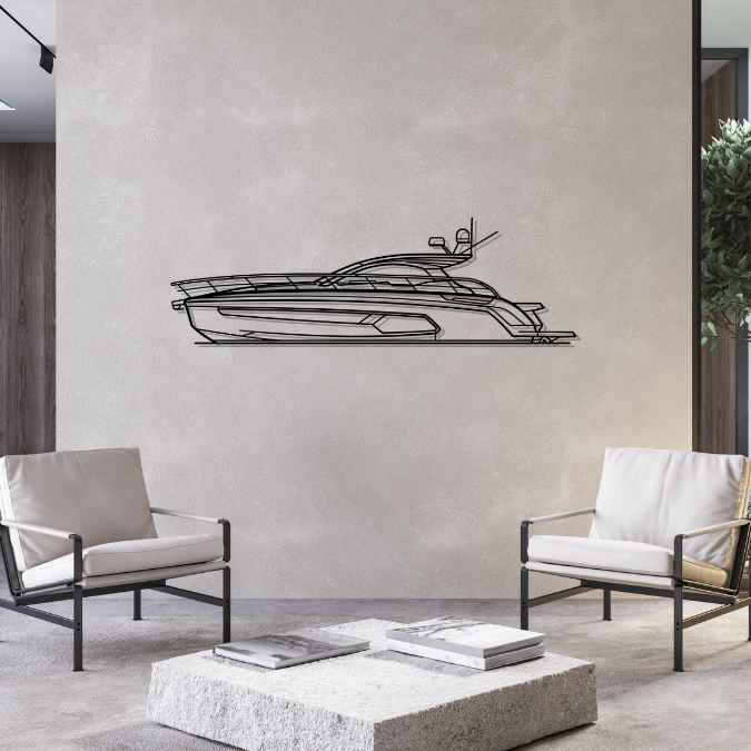 45 Atlantis 2021 Silhouette Metal Wall Art
