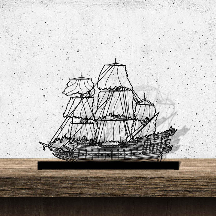 Flying Dutchman Metal Art Stand