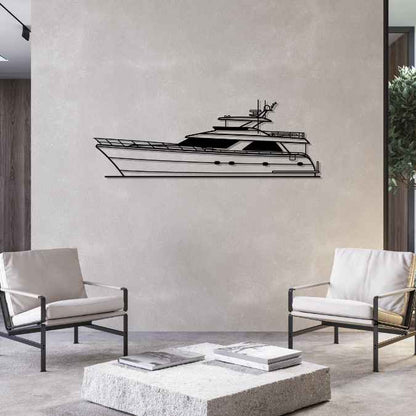 68 Pilothouse 2008 Silhouette Metal Wall Art