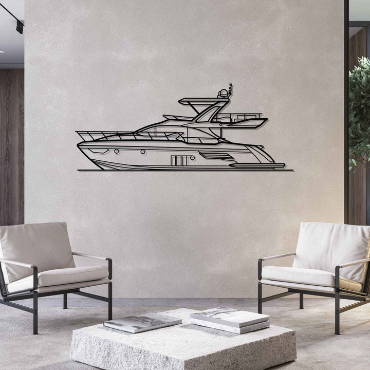 50 Flybridge Silhouette Metal Wall Art