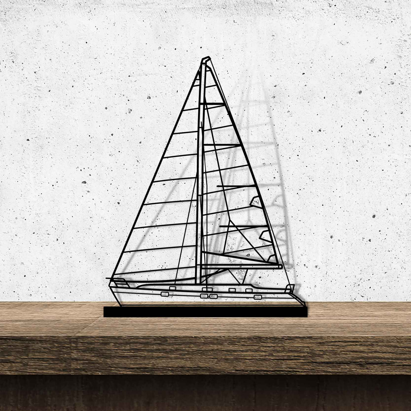 Oceanis 411 Clipper Silhouette Metal Art Stand