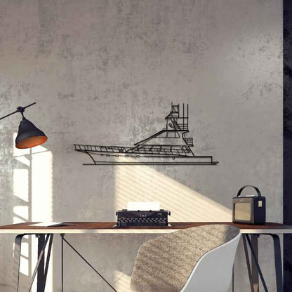 Island Gypsy 44 Silhouette Metal Wall Art