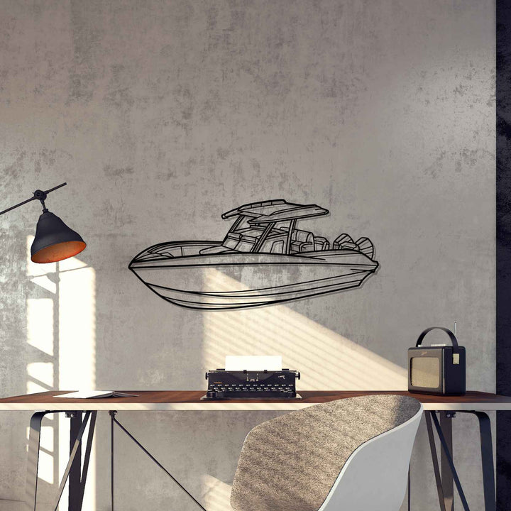 34CCX Angle Silhouette Metal Wall Art