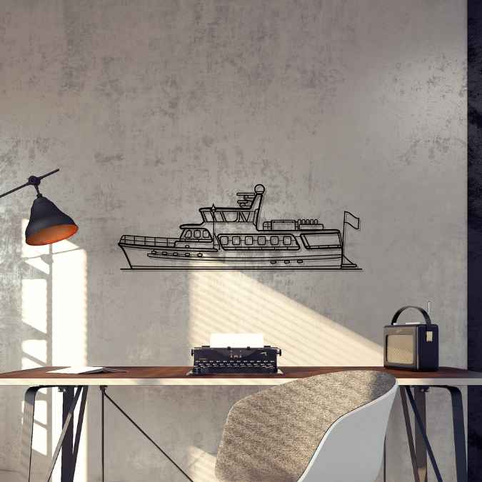 Timber Cruiser 70 Silhouette Metal Wall Art