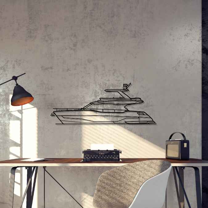 57 AS5 Silhouette Metal Wall Art