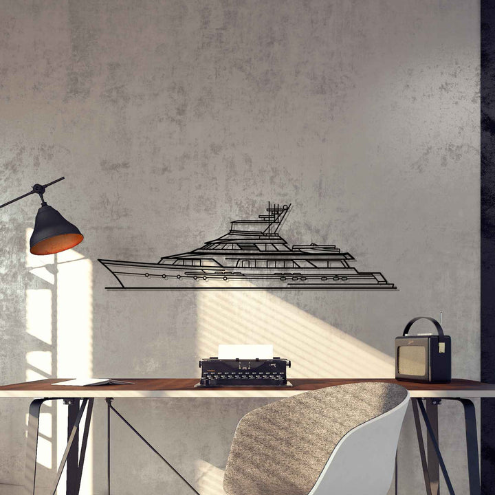 Tri Deck 132 Silhouette Metal Wall Art