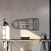 58 GTS Top Silhouette Metal Wall Art