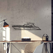 350 SS Silhouette Metal Wall Art