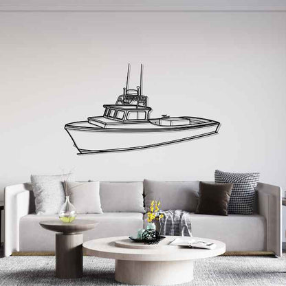 29 1982 Angle Silhouette Metal Wall Art