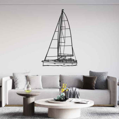 458 Angle Silhouette Metal Wall Art