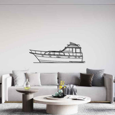 Double Cabin 1980 Silhouette Metal Wall Art