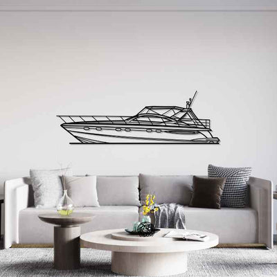 Targa 52 2004 Silhouette Metal Wall Art