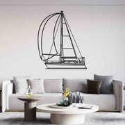 Eclipse 33 1994 Front Silhouette Metal Wall Art