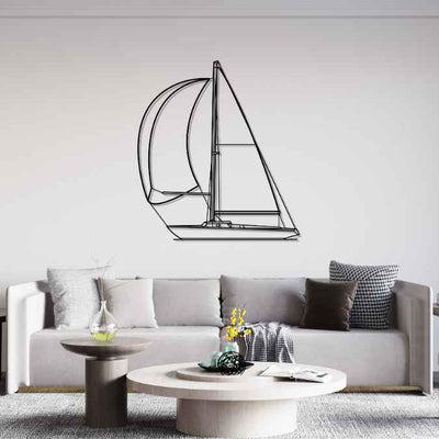 Ensign 22 Front Silhouette Metal Wall Art