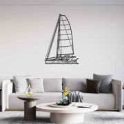 X5 2023 Front Silhouette Metal Wall Art