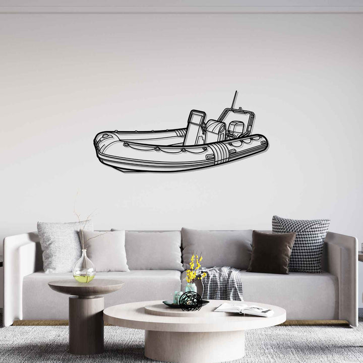 SuperSub 2005 Angle Silhouette Metal Wall Art