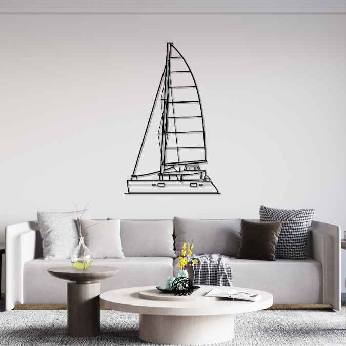 400 S2 Front Silhouette Metal Wall Art