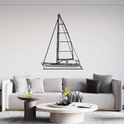38 Front Silhouette Metal Wall Art