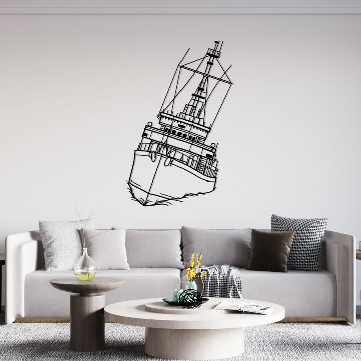 M906 Breydel Angle Silhouette Metal Wall Art