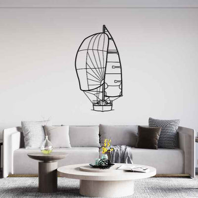 S2 7-9 1986 Angle Silhouette Metal Wall Art