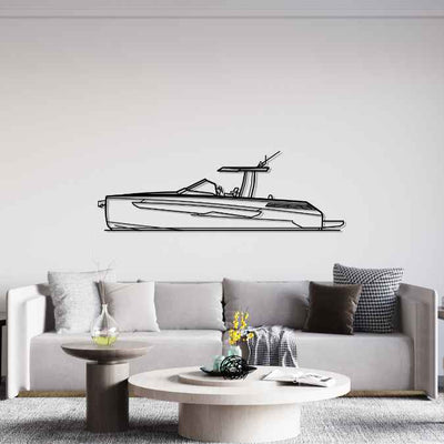 Seawalker 39 Silhouette Metal Wall Art