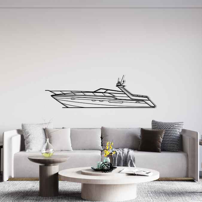 Camargue 46 1993 Silhouette Metal Wall Art